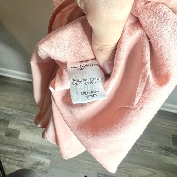 House of Harlow 1960 x REVOLVE Allegra Maxi Dress Swiss Dot in Rose Sz Medium - Picture 5 of 8
